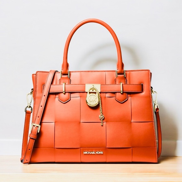 Michael Kors Handbags - Michael Kors Hamilton Purse with Matching Large Woven Smartphone Wristlet Wallet
